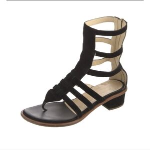 Chanel Authentic  Interlocking CC Logo Gladiator Sandals Women's Size: 8 | IT 38